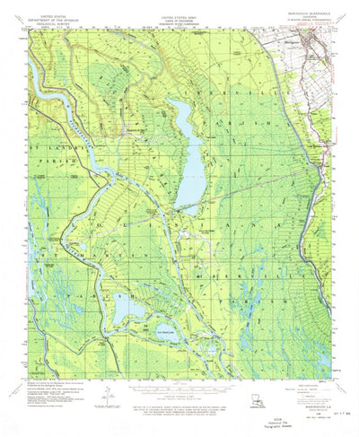 United States Geological Survey Maringouin, LA (1959, 62500-Scale) digital map