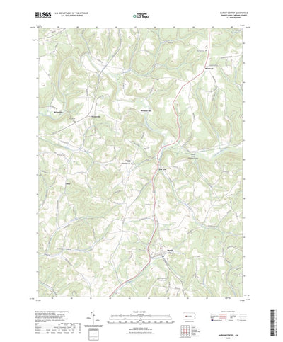 United States Geological Survey Marion Center, PA (2023, 24000-Scale) digital map