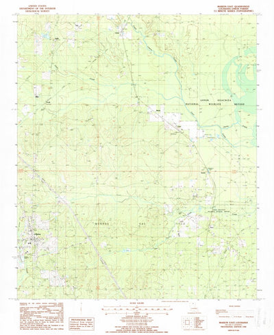 United States Geological Survey Marion East, LA (1988, 24000-Scale) digital map