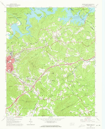 United States Geological Survey Marion East, NC (1962, 24000-Scale) digital map