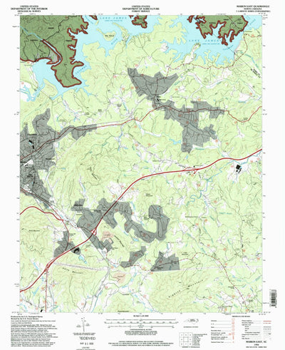 United States Geological Survey Marion East, NC (1994, 24000-Scale) digital map