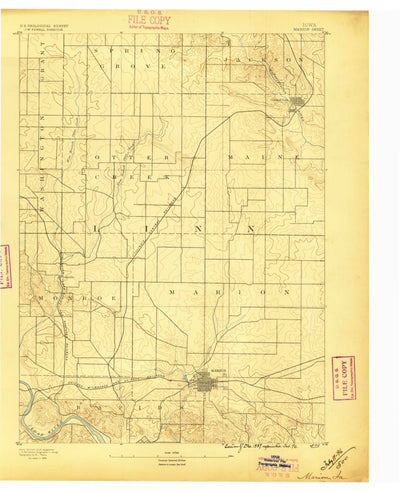 United States Geological Survey Marion, IA (1888, 62500-Scale) digital map