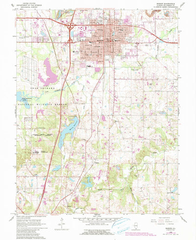 United States Geological Survey Marion, IL (1966, 24000-Scale) digital map