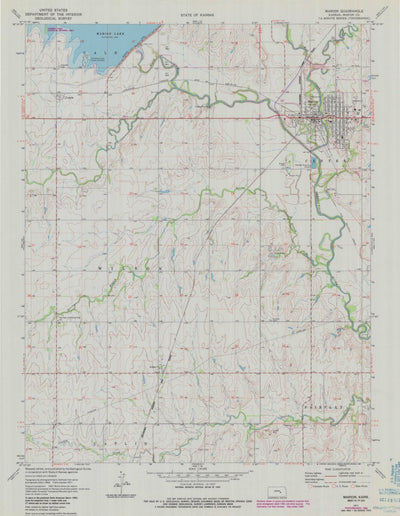 United States Geological Survey Marion, KS (1971, 24000-Scale) digital map