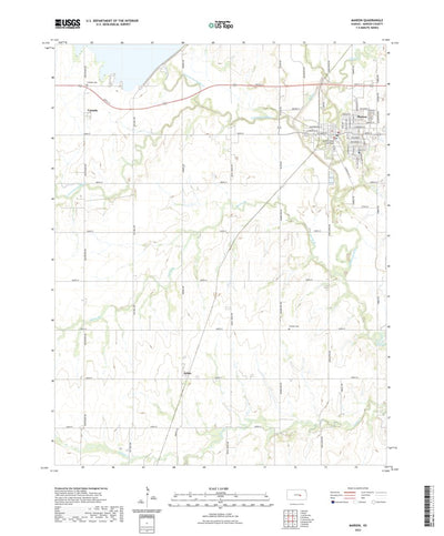 United States Geological Survey Marion, KS (2022, 24000-Scale) digital map