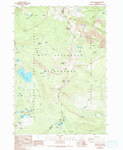 United States Geological Survey Marion Lake, OR (1988, 24000-Scale) digital map