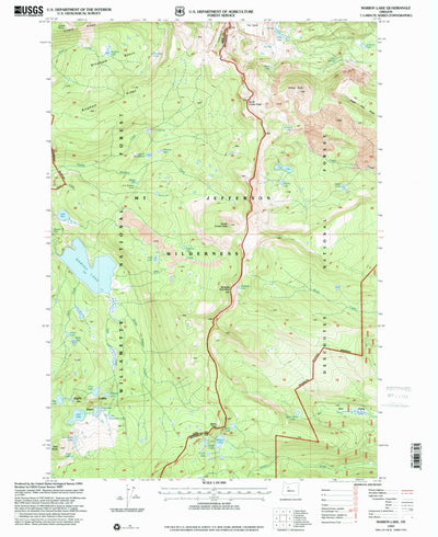 United States Geological Survey Marion Lake, OR (1997, 24000-Scale) digital map