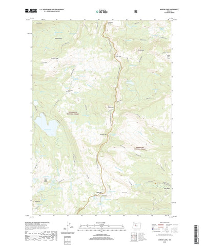 United States Geological Survey Marion Lake, OR (2020, 24000-Scale) digital map