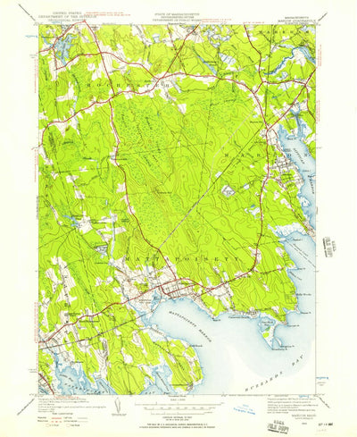 United States Geological Survey Marion, MA (1943, 24000-Scale) digital map