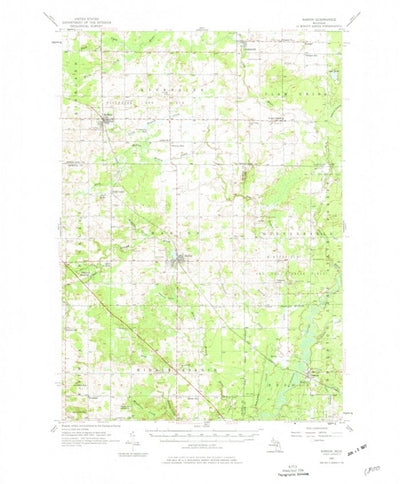 United States Geological Survey Marion, MI (1957, 62500-Scale) digital map