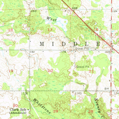 United States Geological Survey Marion, MI (1957, 62500-Scale) digital map