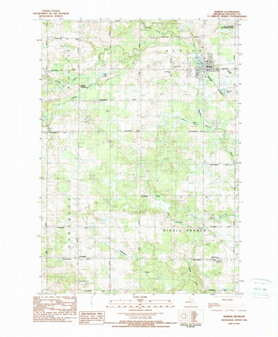 United States Geological Survey Marion, MI (1983, 25000-Scale) digital map