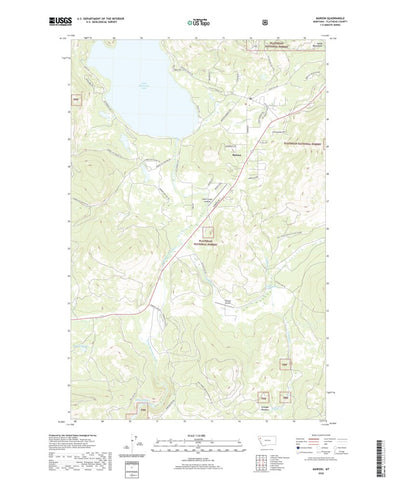 United States Geological Survey Marion, MT (2020, 24000-Scale) digital map