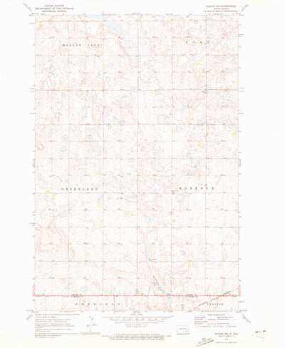 United States Geological Survey Marion NE, ND (1970, 24000-Scale) digital map