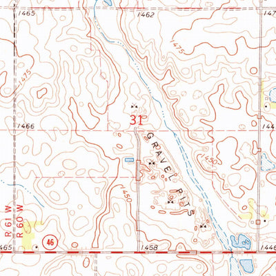 United States Geological Survey Marion NE, ND (1970, 24000-Scale) digital map