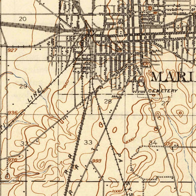 United States Geological Survey Marion, OH (1905, 62500-Scale) digital map