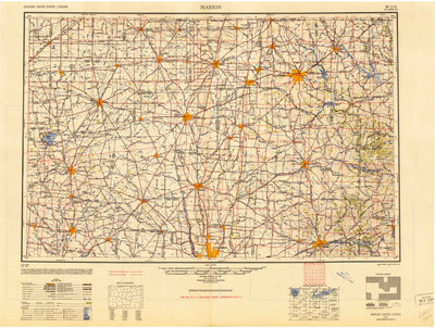 United States Geological Survey Marion, OH (1950, 250000-Scale) digital map