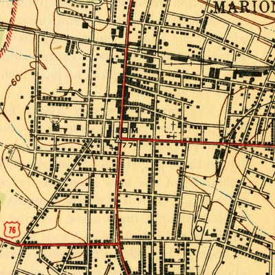 United States Geological Survey Marion, SC (1947, 24000-Scale) digital map