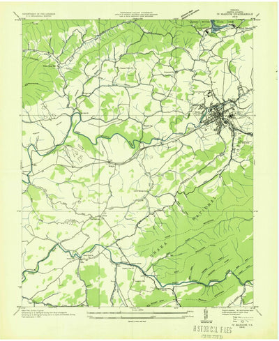 United States Geological Survey Marion, VA (1935, 24000-Scale) digital map