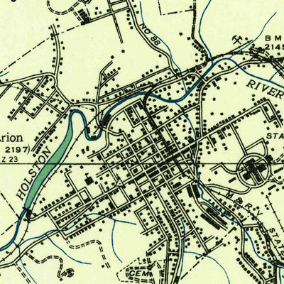 United States Geological Survey Marion, VA (1935, 24000-Scale) digital map