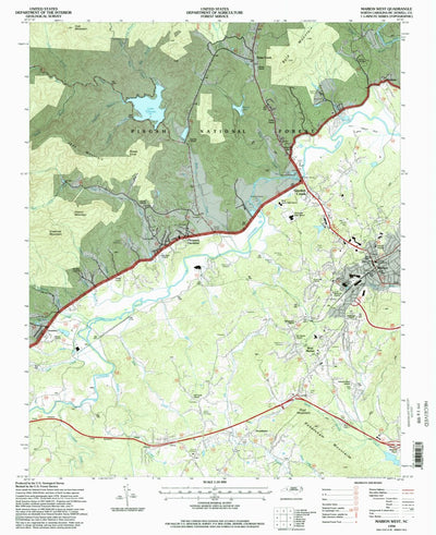 United States Geological Survey Marion West, NC (1994, 24000-Scale) digital map