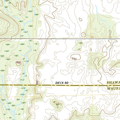 United States Geological Survey Marion, WI (2022, 24000-Scale) digital map