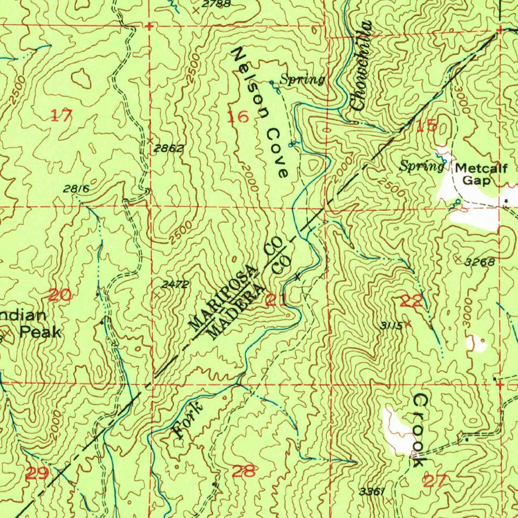 Mariposa, CA (1947, 62500-Scale) Map by United States Geological Survey ...