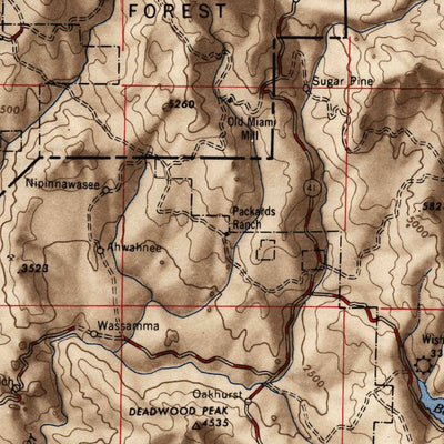 United States Geological Survey Mariposa, CA-NV (1947, 250000-Scale) digital map