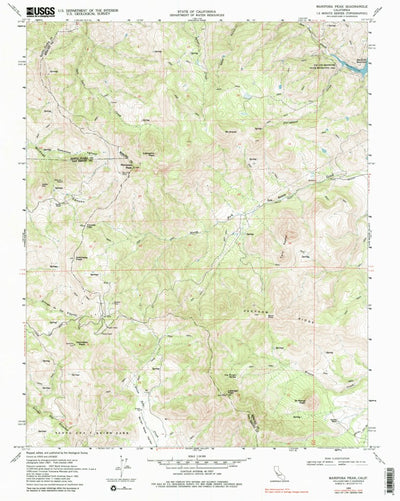 United States Geological Survey Mariposa Peak, CA (1969, 24000-Scale) digital map