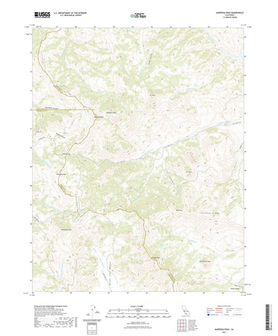 United States Geological Survey Mariposa Peak, CA (2021, 24000-Scale) digital map