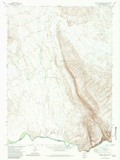 United States Geological Survey Mariscal Mountain, TX (1971, 24000-Scale) digital map