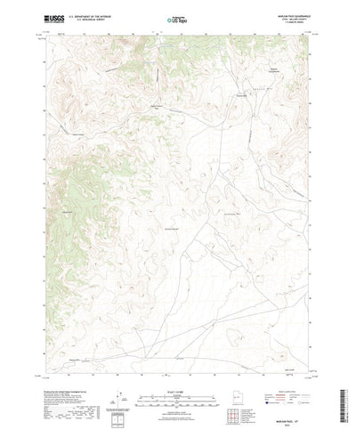 United States Geological Survey Marjum Pass, UT (2023, 24000-Scale) digital map