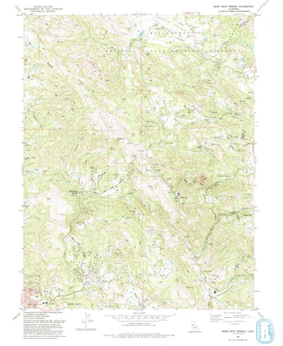 United States Geological Survey Mark West Springs, CA (1993, 24000-Scale) digital map
