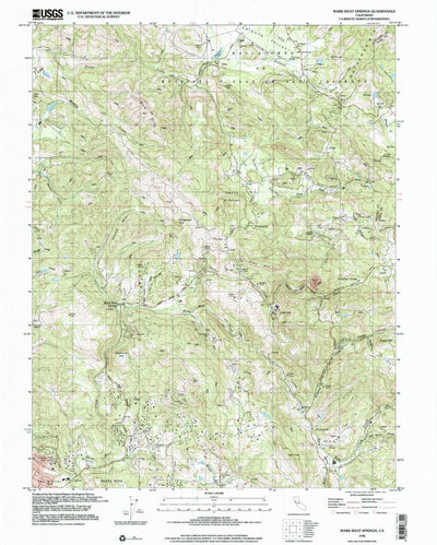 United States Geological Survey Mark West Springs, CA (1998, 24000-Scale) digital map