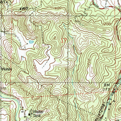United States Geological Survey Mark West Springs, CA (1998, 24000-Scale) digital map