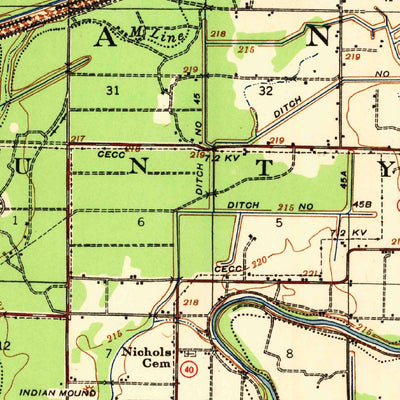 United States Geological Survey Marked Tree, AR (1941, 62500-Scale) digital map