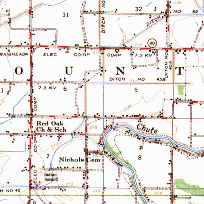 United States Geological Survey Marked Tree, AR (1956, 62500-Scale) digital map
