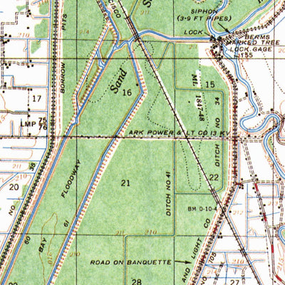 United States Geological Survey Marked Tree, AR (1956, 62500-Scale) digital map