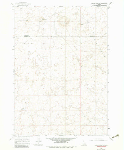 United States Geological Survey Market Lake NE, ID (1964, 24000-Scale) digital map