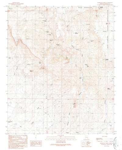 United States Geological Survey Markham Creek, AZ (1989, 24000-Scale) digital map