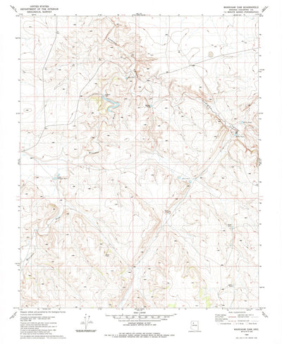 United States Geological Survey Markham Dam, AZ (1980, 24000-Scale) digital map