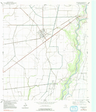 United States Geological Survey Markham, TX (1952, 24000-Scale) digital map