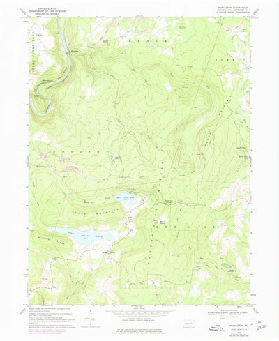 United States Geological Survey Markleton, PA (1968, 24000-Scale) digital map
