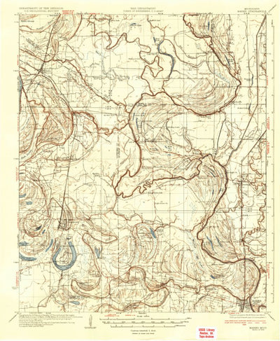 United States Geological Survey Marks, MS (1935, 62500-Scale) digital map