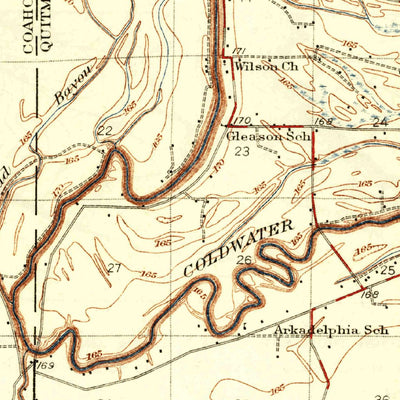 United States Geological Survey Marks, MS (1935, 62500-Scale) digital map