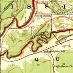 United States Geological Survey Marks, MS (1939, 62500-Scale) digital map