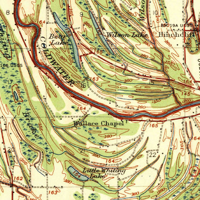 United States Geological Survey Marks, MS (1939, 62500-Scale) digital map