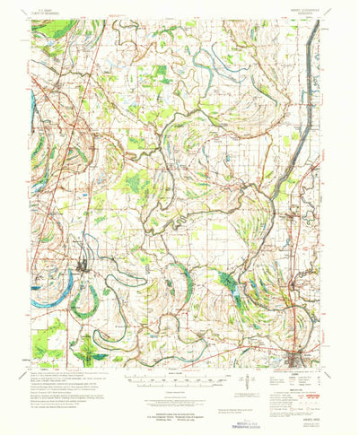 United States Geological Survey Marks, MS (1970, 62500-Scale) digital map