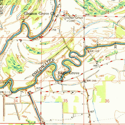 United States Geological Survey Marks, MS (1970, 62500-Scale) digital map