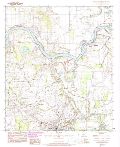 United States Geological Survey Marksville North, LA (1983, 24000-Scale) digital map